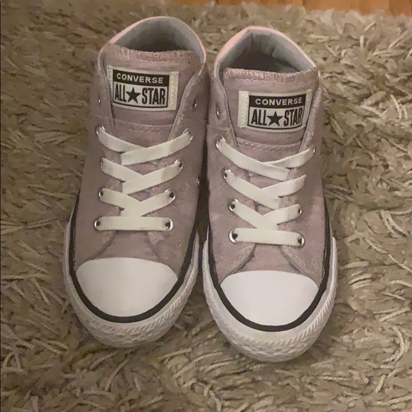 girls purple converse